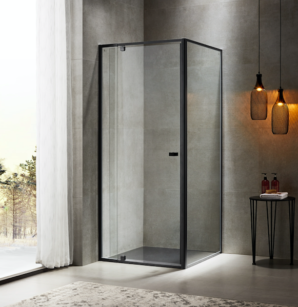 Black Eden Corner Shower Screen