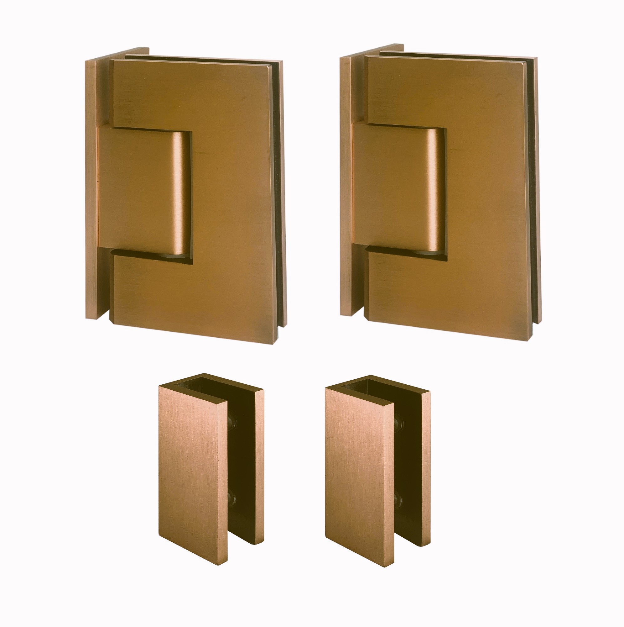 2PA-Hardware Brushed Copper Finish (SQUARE SERIES)