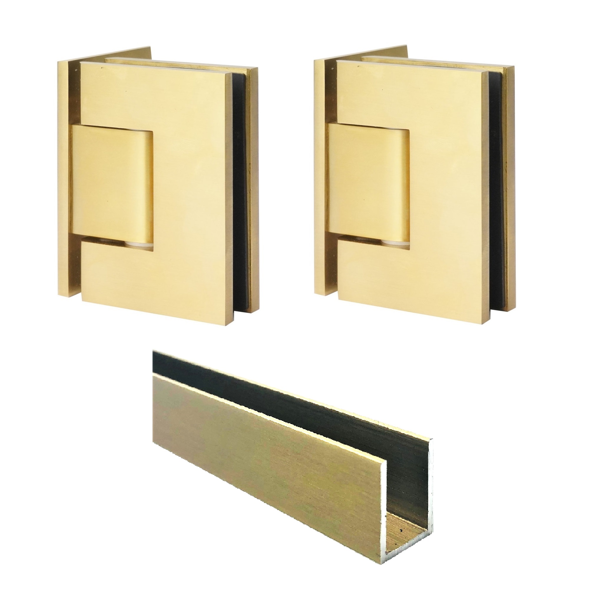 2/3PW Hardware - Brushed Gold (Channel)