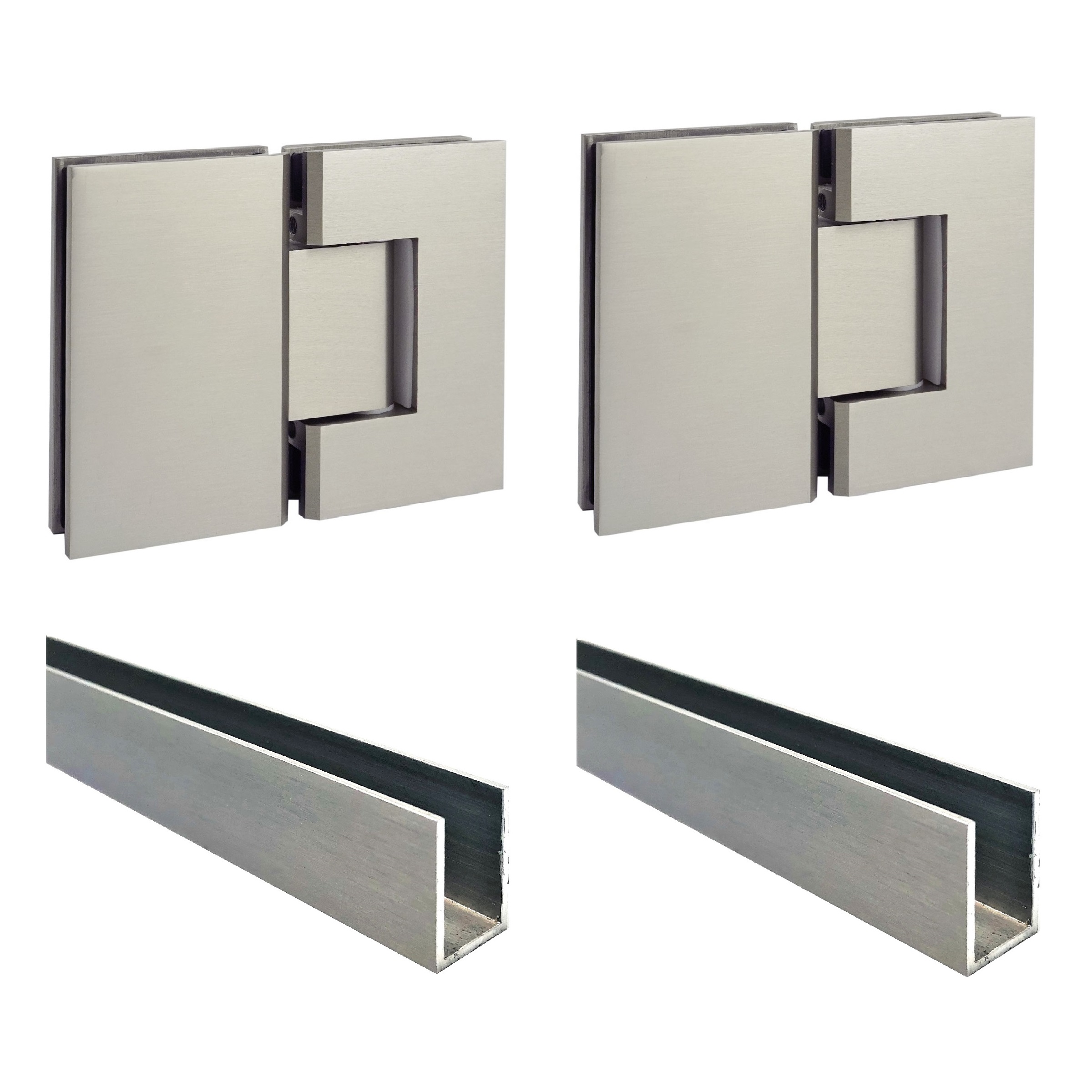 3/4P Hardware - Brushed Nickel (Channels)