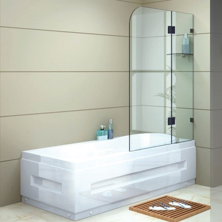 2 panel Curved Top 10mm Series Overbaths