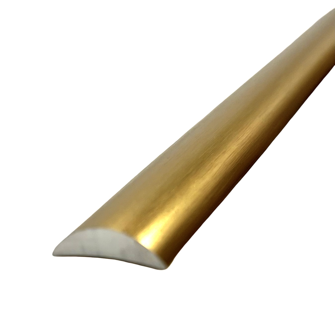 Water Bar Half Round 850mm -Brushed Brass