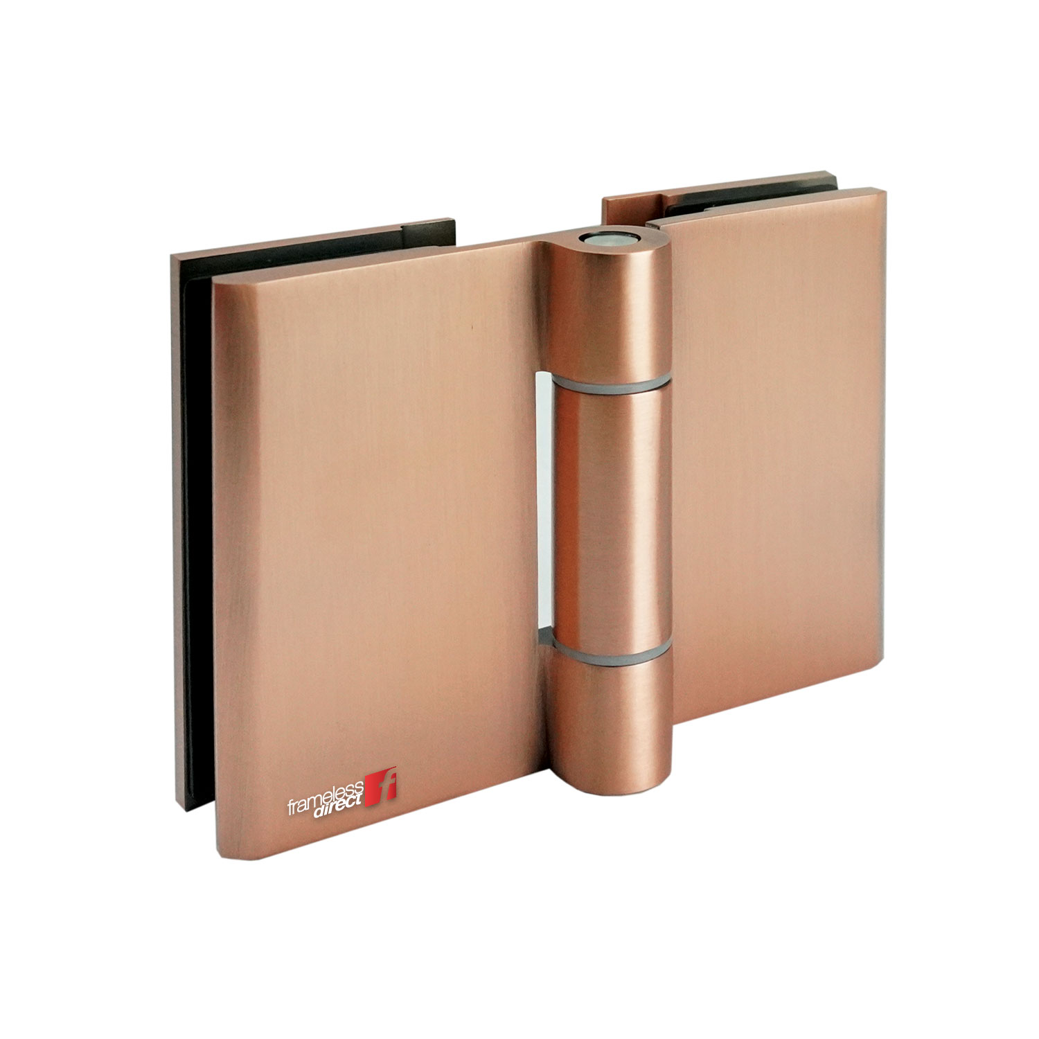 GLASS TO GLASS BIFOLD HINGE (Brushed Rose Gold)