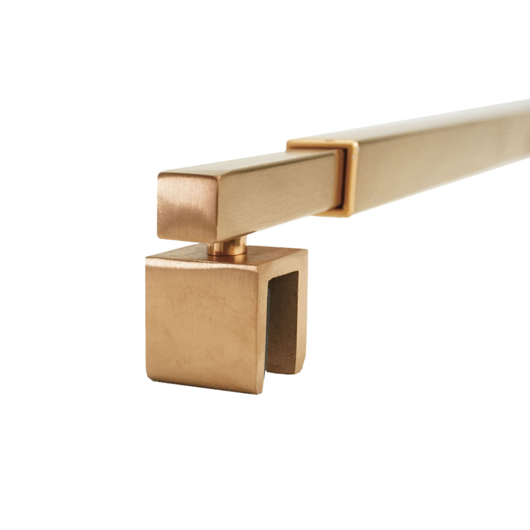 SQUARE BRACE ARM ADJUSTABLE 700-1200MM (Brushed Rose Gold)