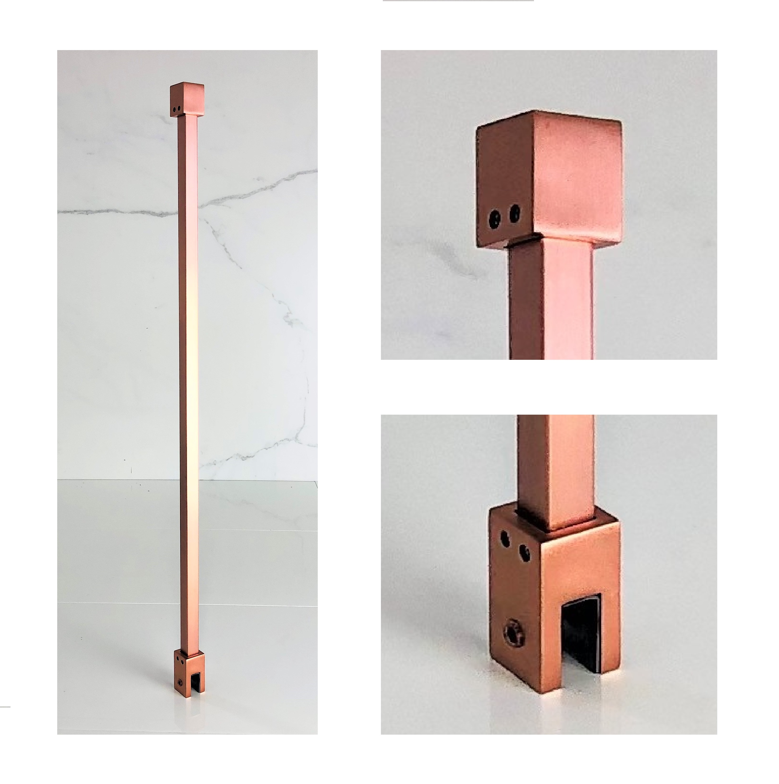 Top Mount Vertical Stabiiser Arm (Brushed Rose Gold)