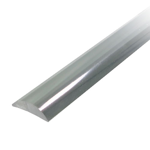 Water Bar Half Round 850mm - Bright Anodised